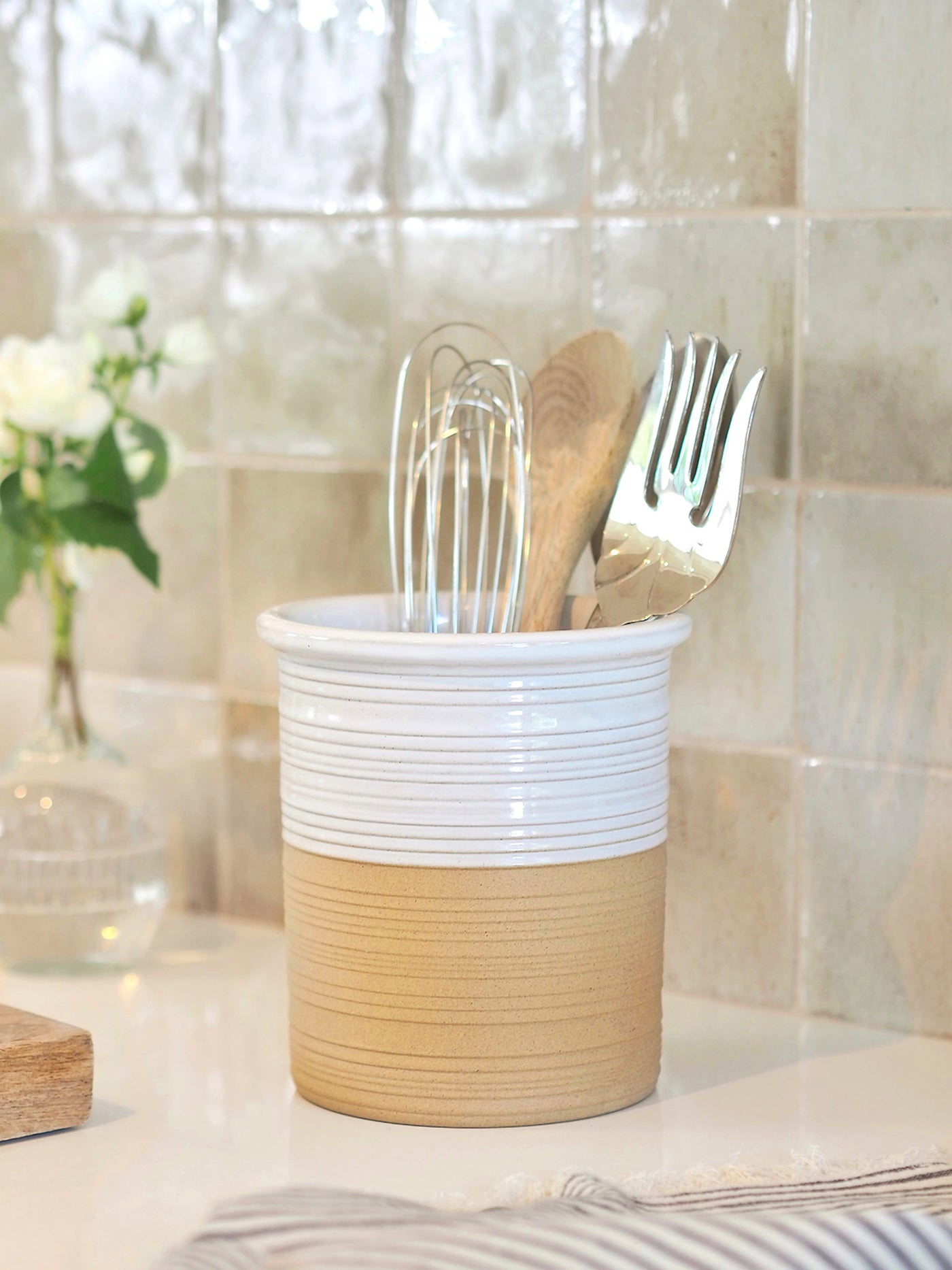Tavaris Utensil Holder - The Cross Decor & Design
