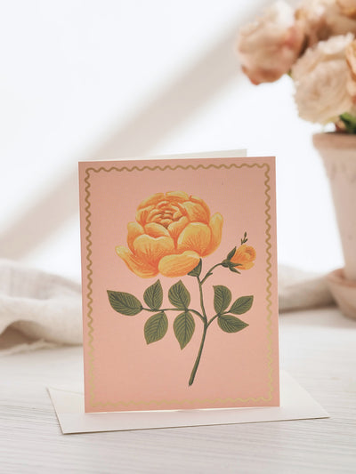 Yellow Rose Card - The Cross Decor & Design