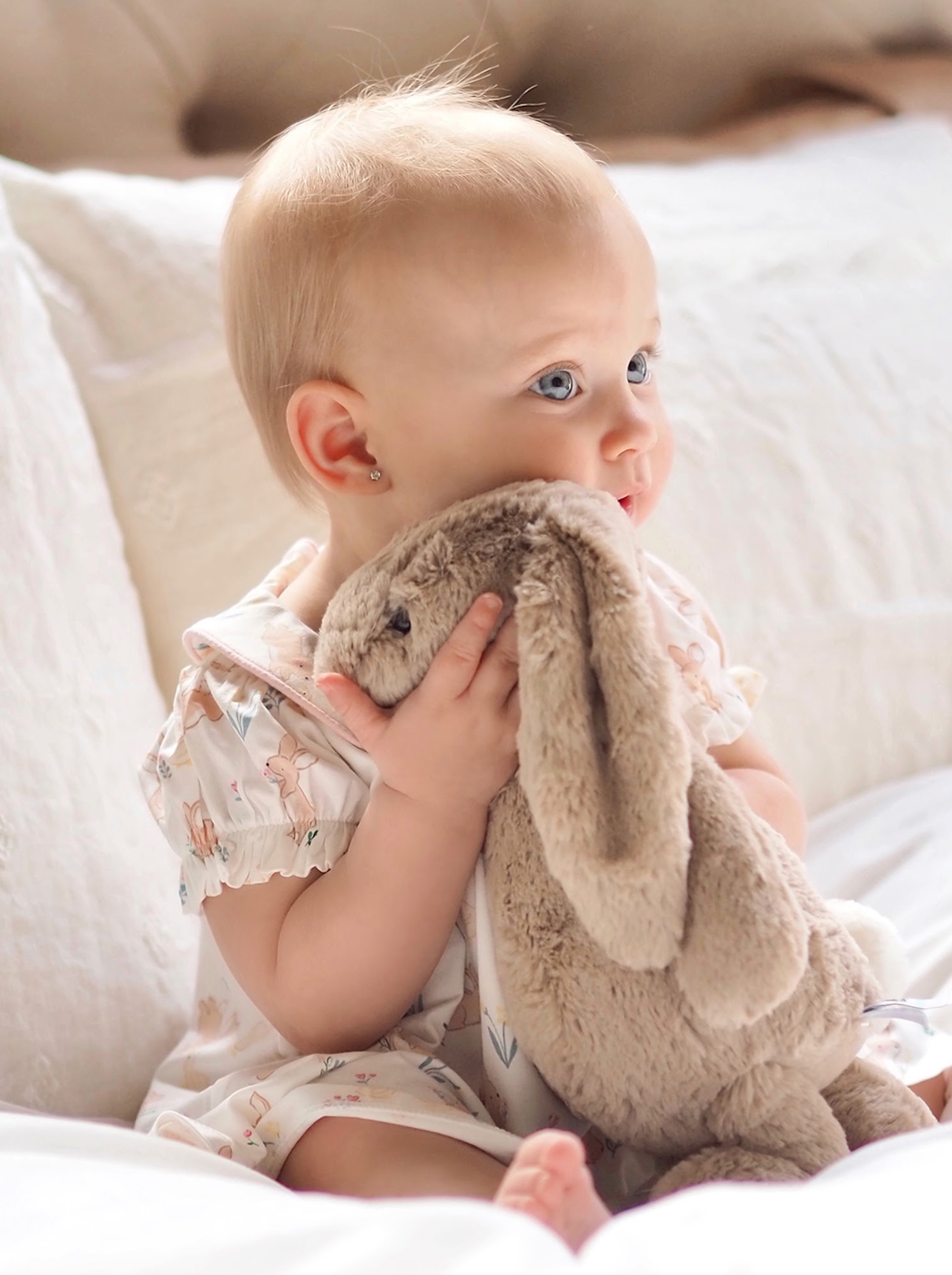 Bashful Beige Bunny | Medium - The Cross Decor & Design