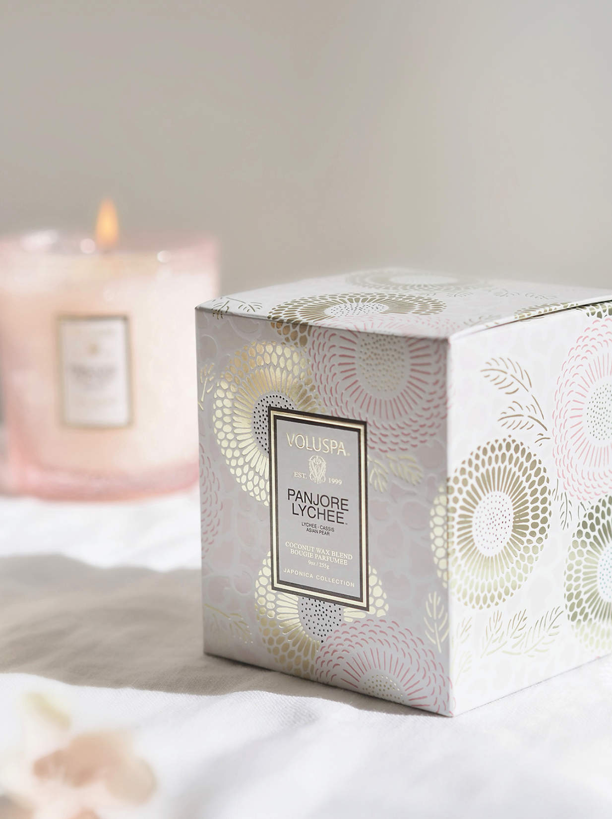 Panjore Lychee Classic Boxed Candle - The Cross Decor & Design