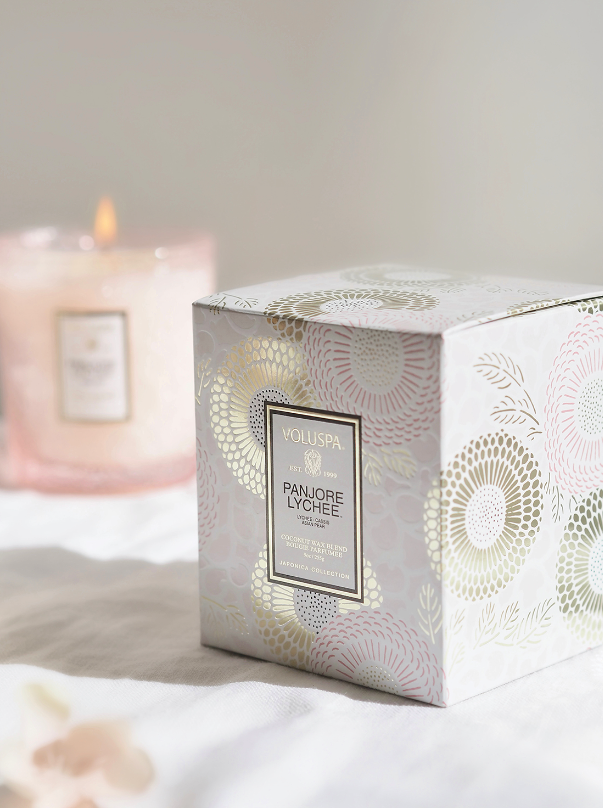 Panjore Lychee Classic Boxed Candle