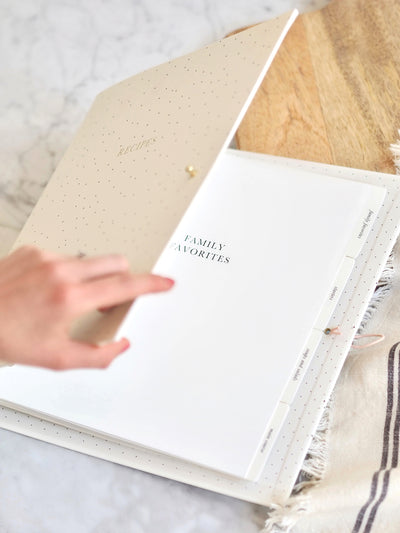 Polka Dot Recipe Binder - The Cross Decor & Design