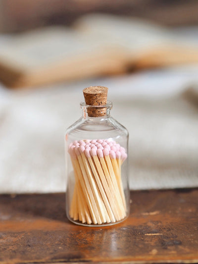 Apothecary Pink Match Bottle