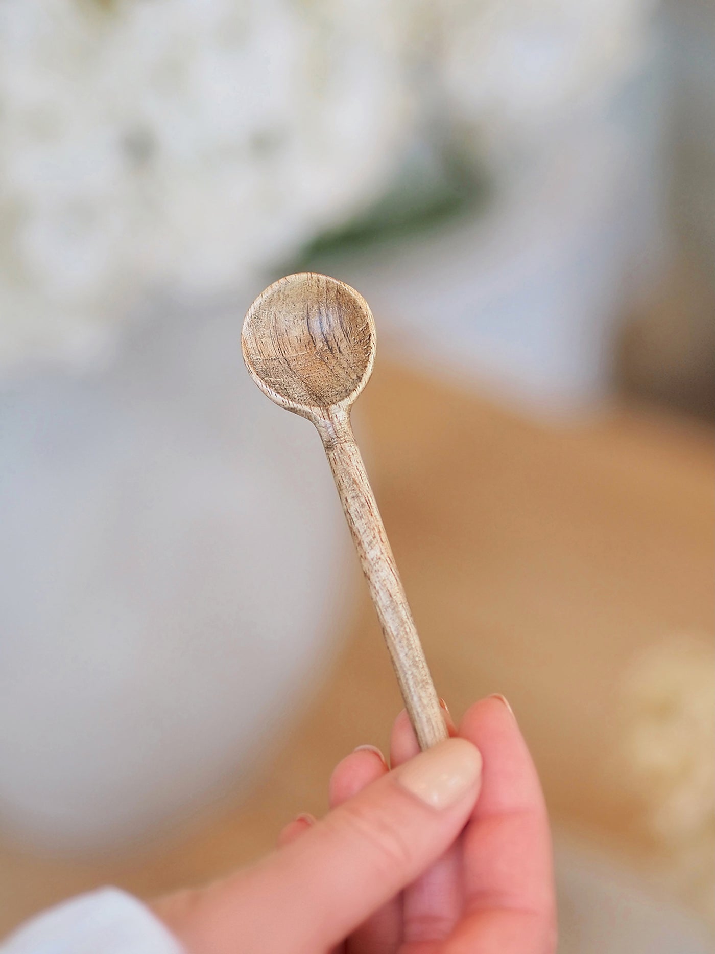 Round Wooden Salt Spoon - The Cross Decor & Design