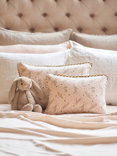 Leaping Rabbits Blush Pillow - The Cross Decor & Design