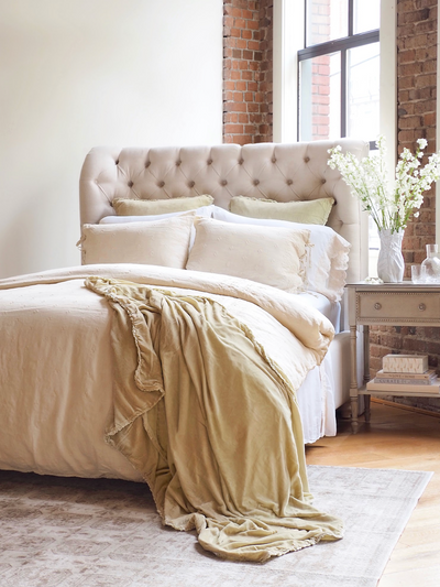 Carmen Parchment Throw Blanket - The Cross Decor & Design