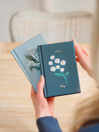 Birth Month Mini Embroidered Journals - The Cross Decor & Design