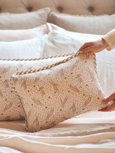 Leaping Rabbits Blush Pillow - The Cross Decor & Design