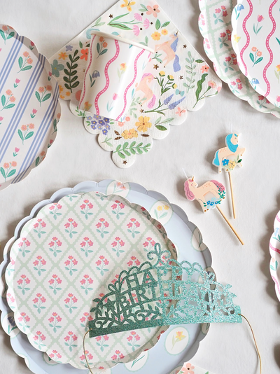 Flower Pattern Dinner Plates - The Cross Decor & Design
