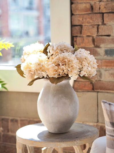 Hydrangea Cream Floral Stem