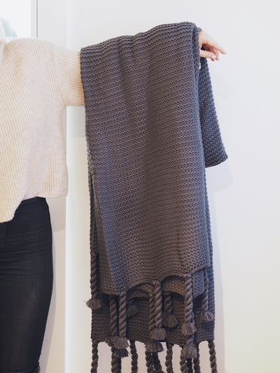 Trestles Throw Midnight - The Cross Decor & Design