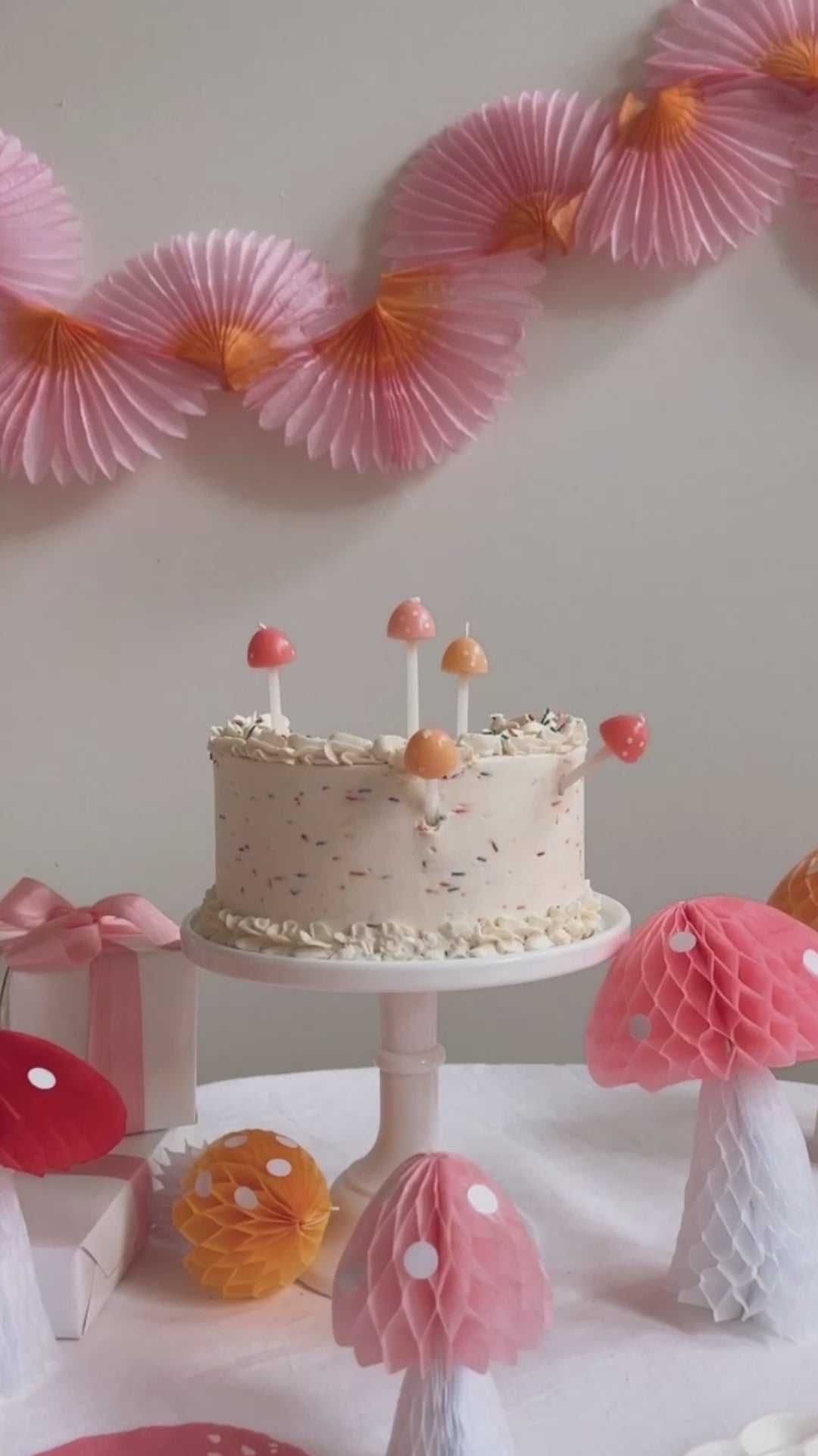 Mushroom Birthday Candles