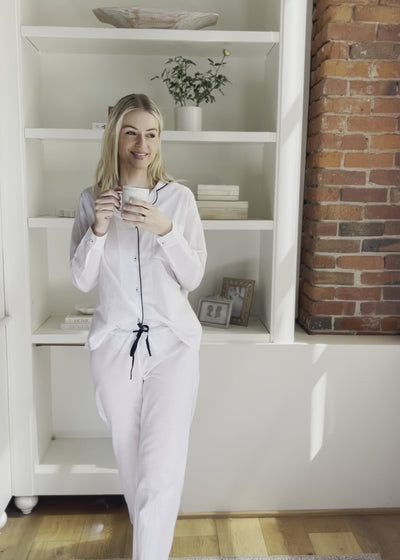 Maria White Pyjama Set