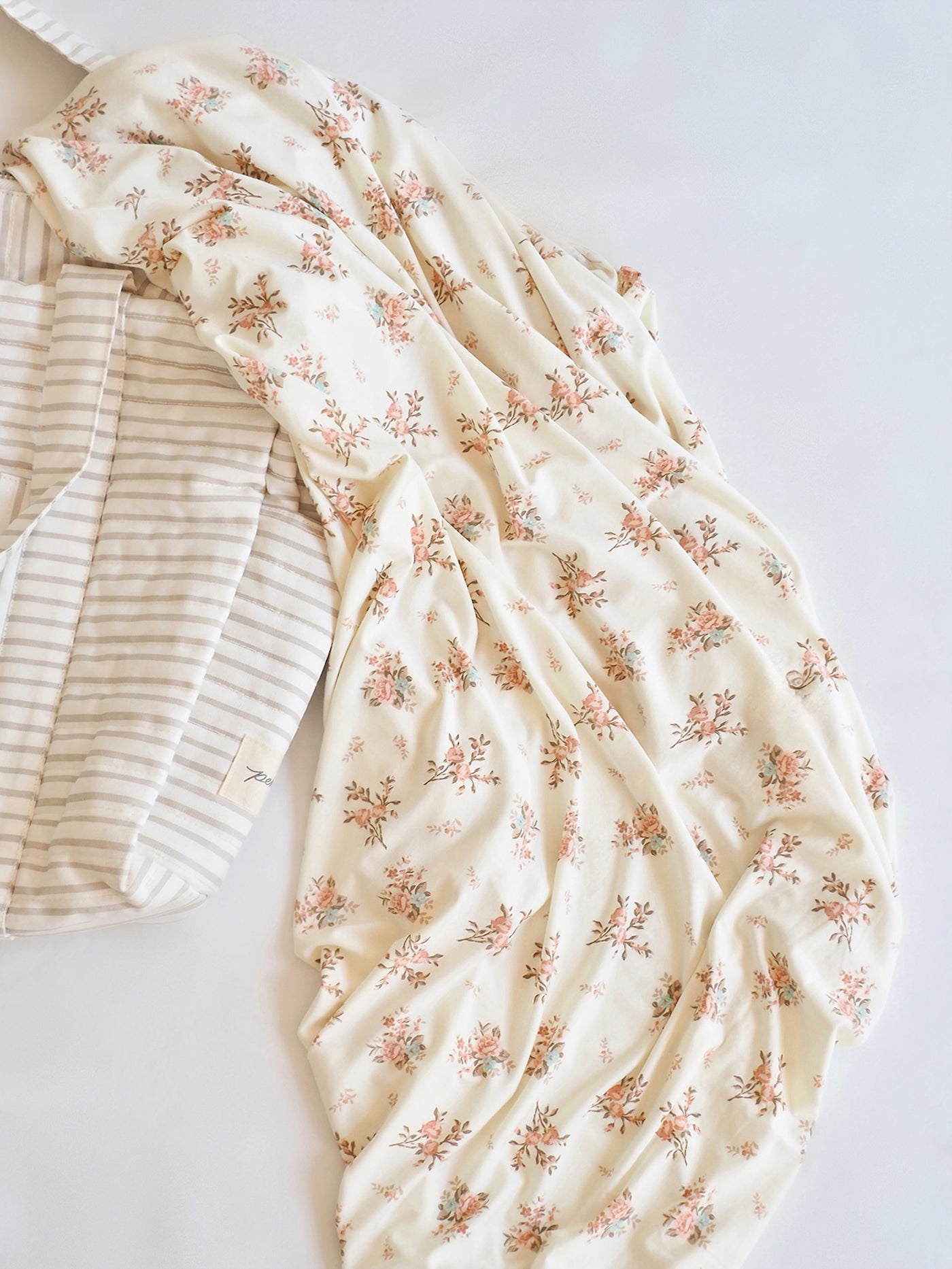 Vintage Rosebuds Swaddle Blanket - The Cross Decor & Design
