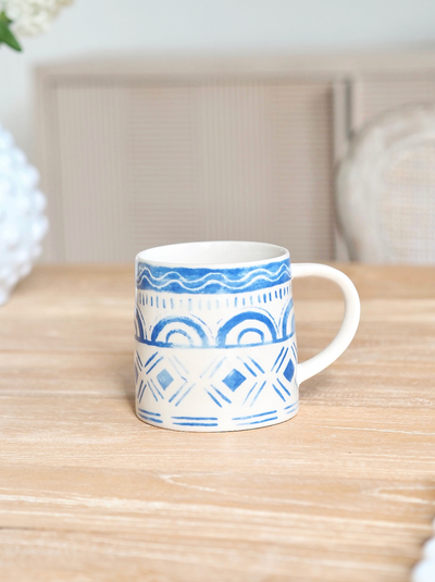 Mosaic Blue Mug, 1 - The Cross Decor & Design