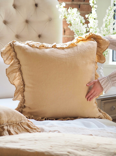 Linen Whisper Honeycomb Euro Sham - The Cross Decor & Design