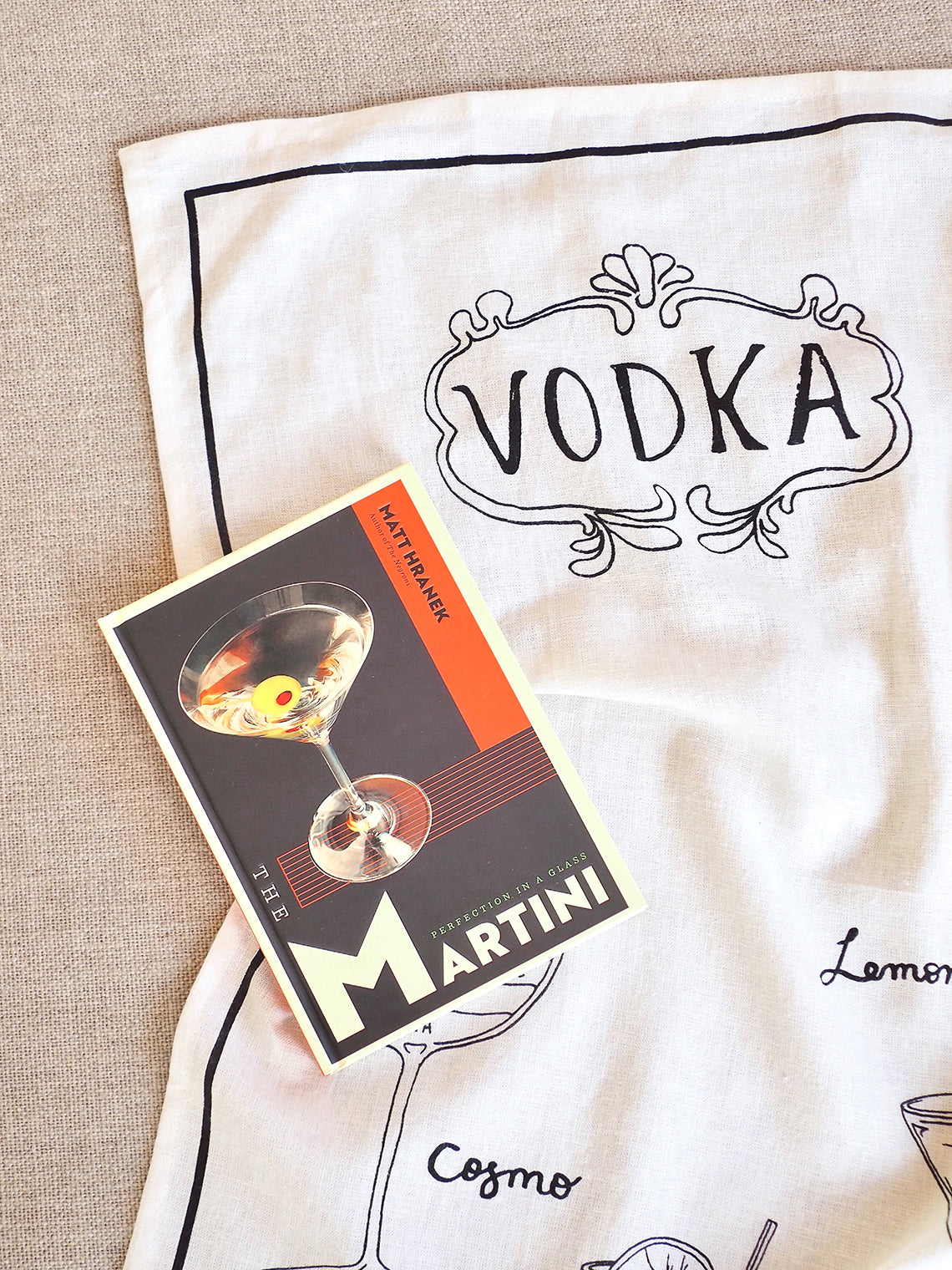 Vodka Recipes Tea Towel