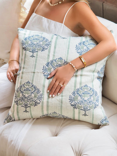Pankri Azur Pillow | 22x22 - The Cross Decor & Design