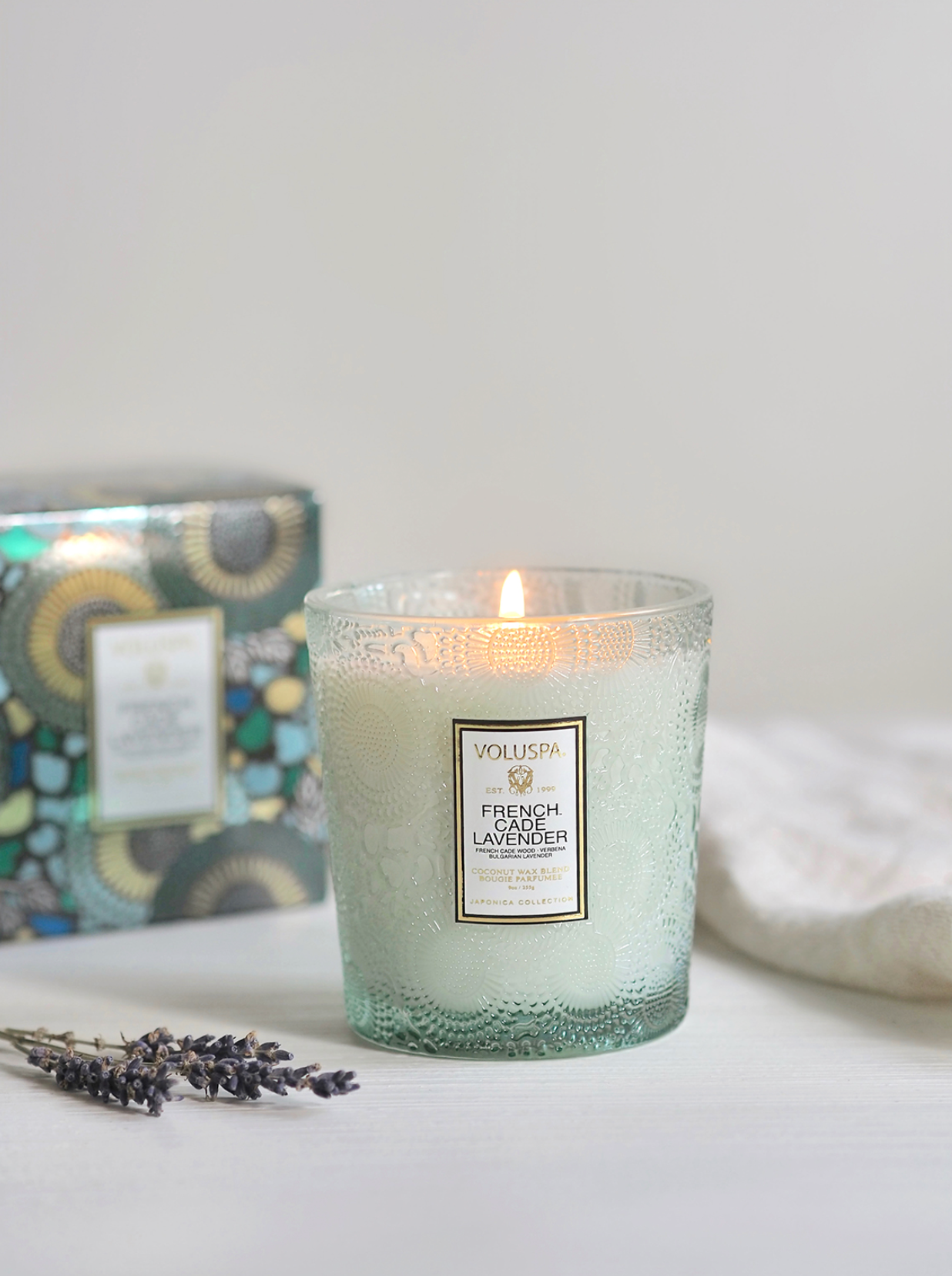 French Cade Lavender Boxed Candle