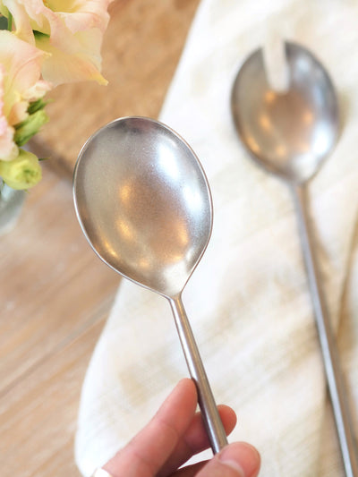 Tides Silver Salad Server Set