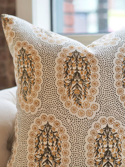 Winfleur Olive Mustard Pillow | 24x24 - The Cross Decor & Design