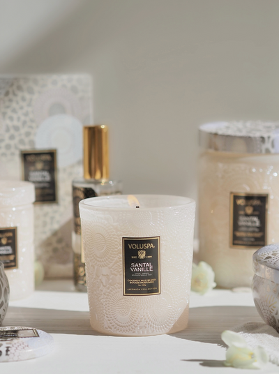 Santal Vanille Classic Boxed Candle - The Cross Decor & Design
