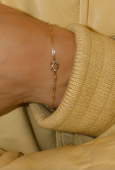 Love Me Knot Bracelet | 10K Gold - The Cross Decor & Design
