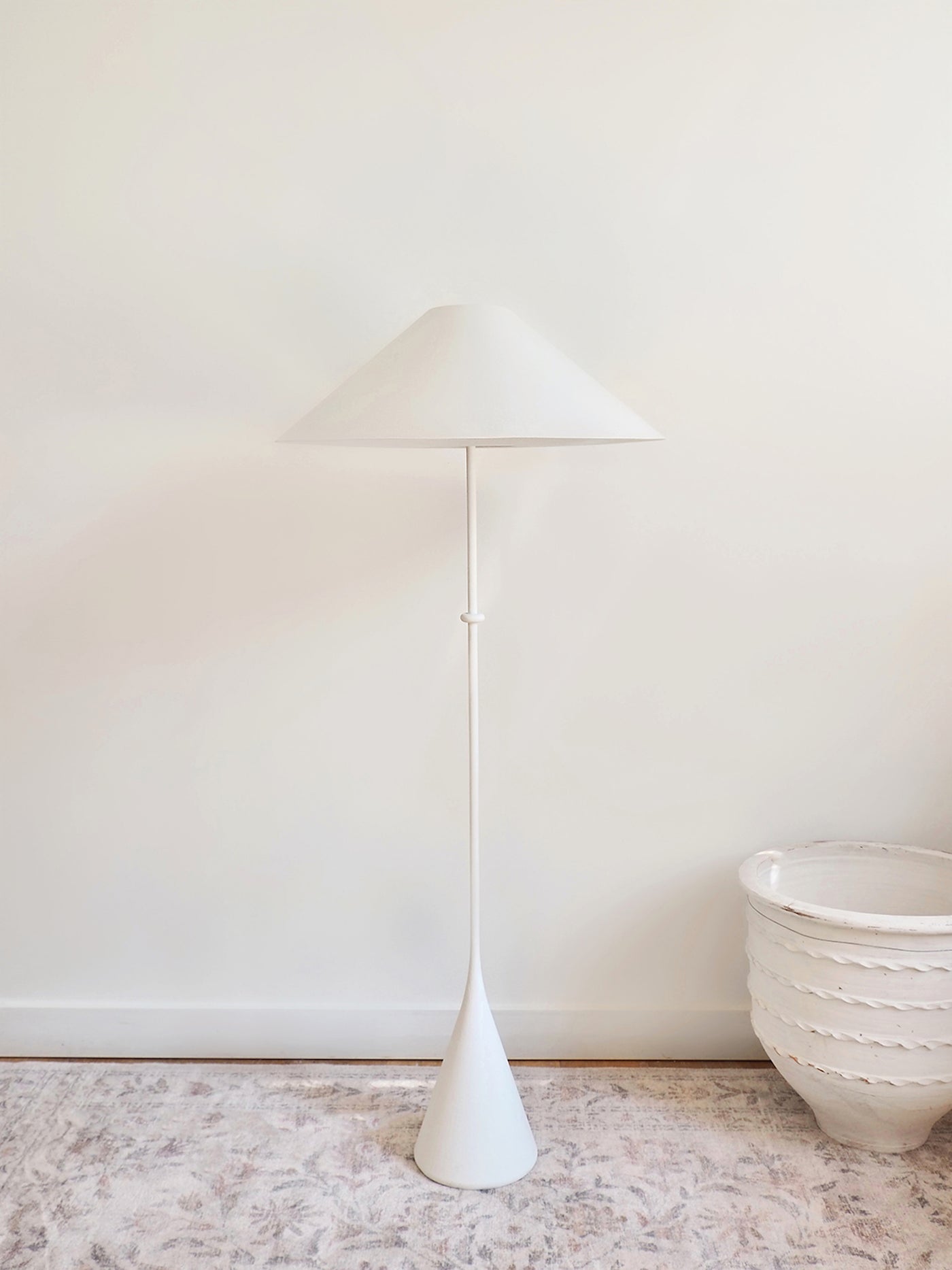 Zealous White Floor Lamp - The Cross Decor & Design