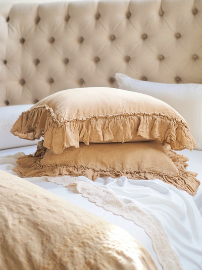 Linen Whisper Honeycomb Euro Sham - The Cross Decor & Design