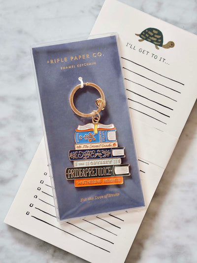 Book Club Enamel Keychain - The Cross Decor & Design