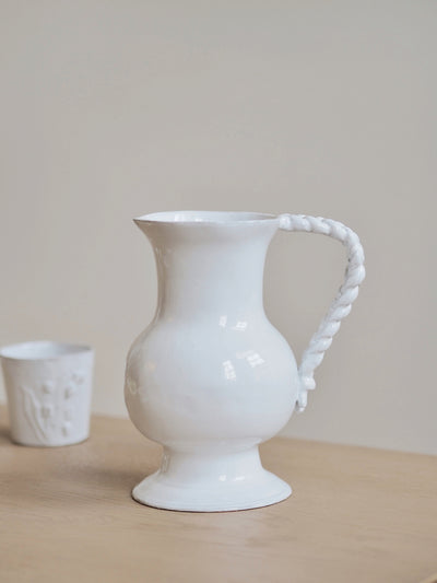Setsuko Braided Handle Pitcher - The Cross Decor & Design