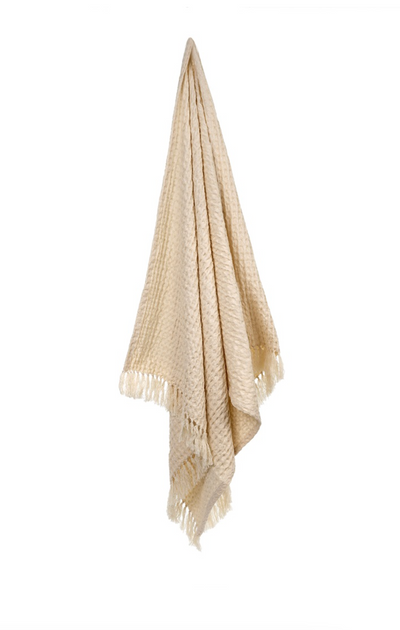 Natural Waffle Bath Towel