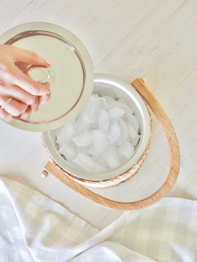 Arbor Rattan Ice Bucket - The Cross Decor & Design