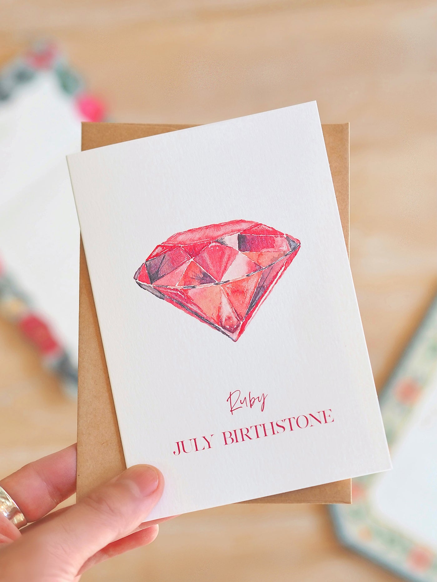 July Birthstone Card - The Cross Decor & Design