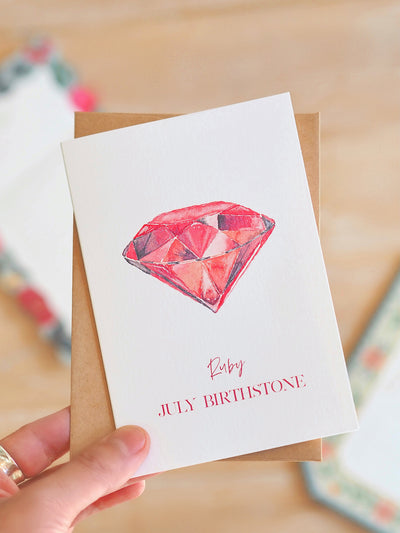July Birthstone Card - The Cross Decor & Design
