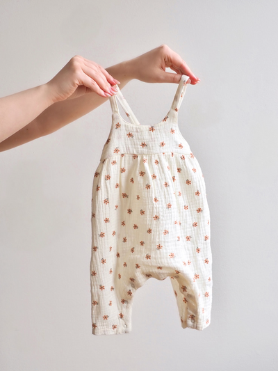 Bitty Blooms Tie Back Romper - The Cross Decor & Design
