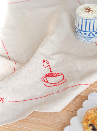 Latte Art Tea Towel - The Cross Decor & Design
