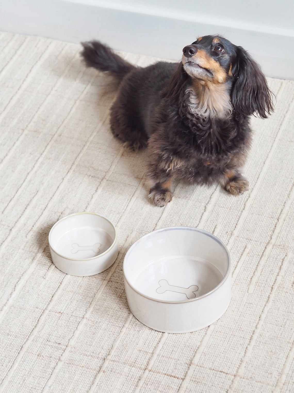 Bonely White Pet Bowls - The Cross Decor & Design