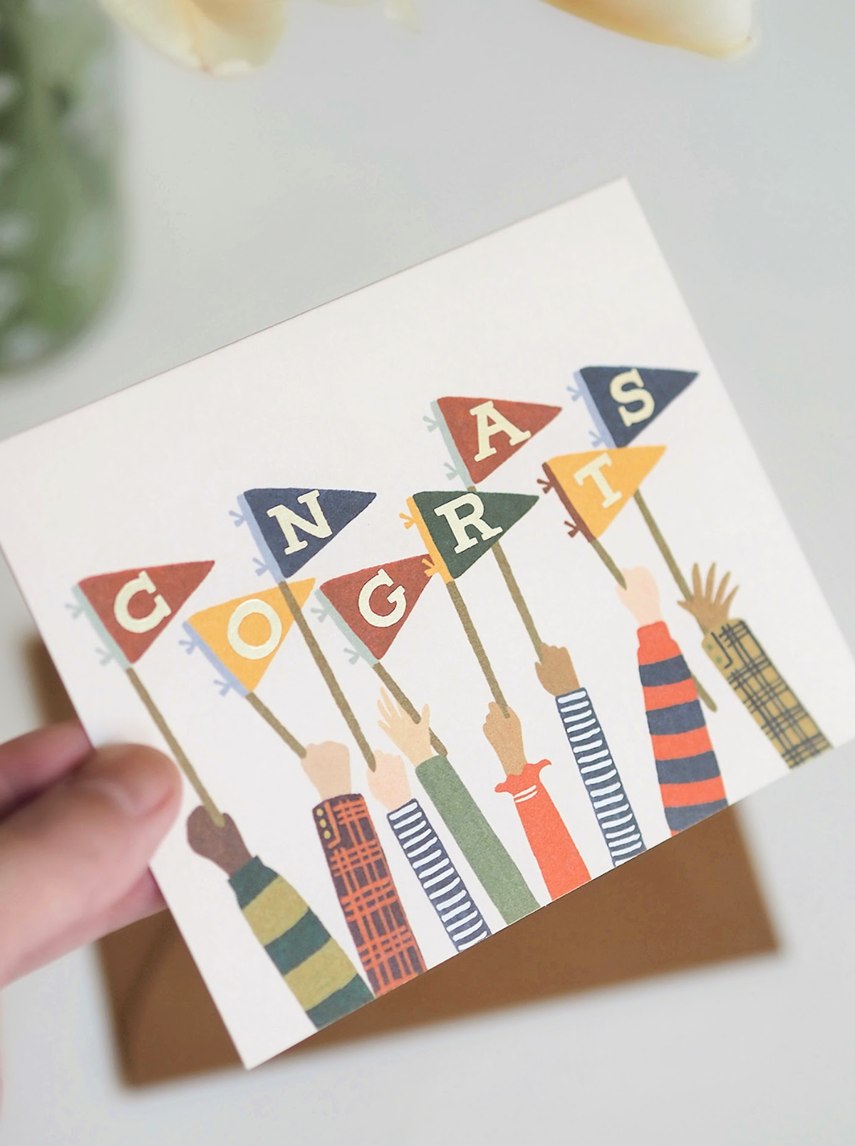 Congrats Pennants Card