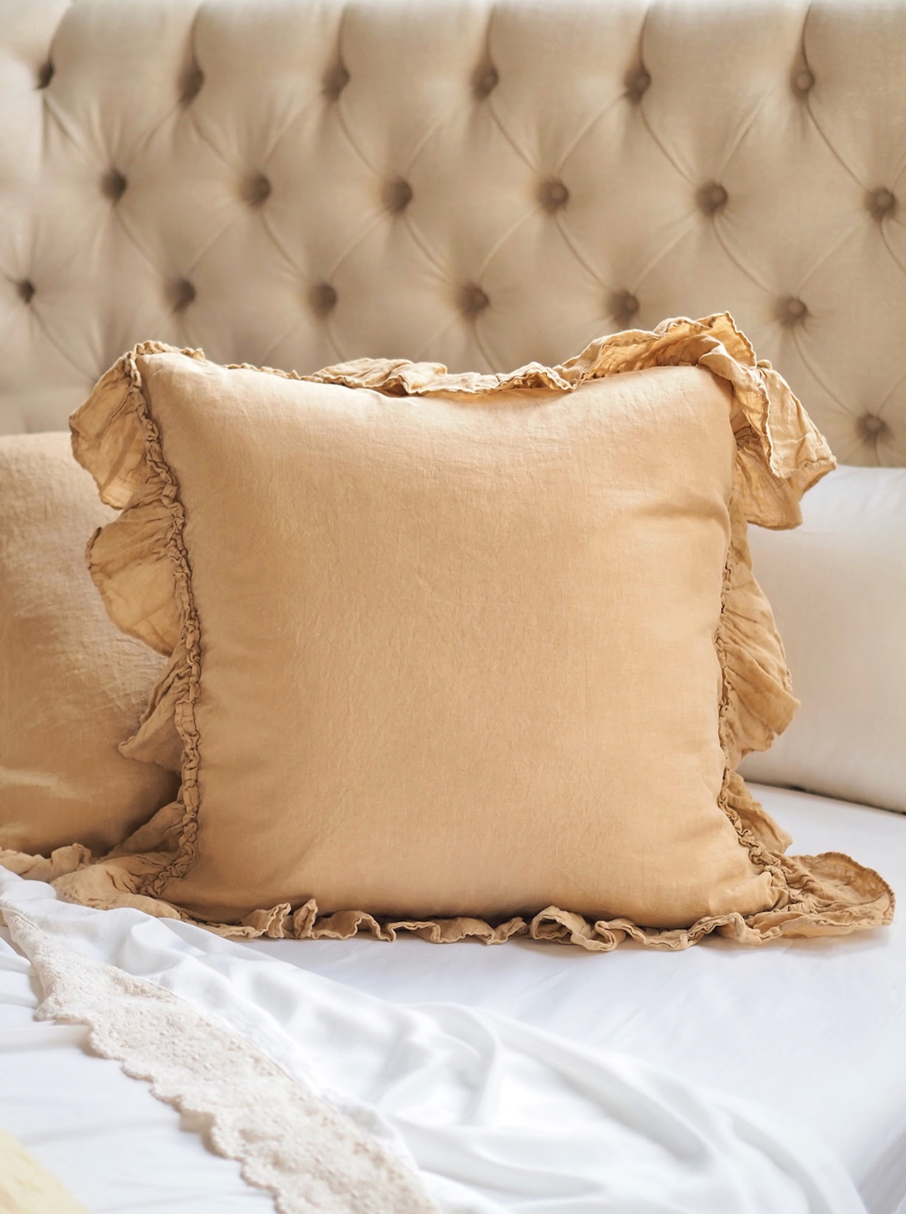 Linen Whisper Honeycomb Euro Sham - The Cross Decor & Design