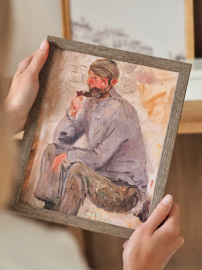 Fisherman Portrait Framed Canvas Print | 8x10 - The Cross Decor & Design