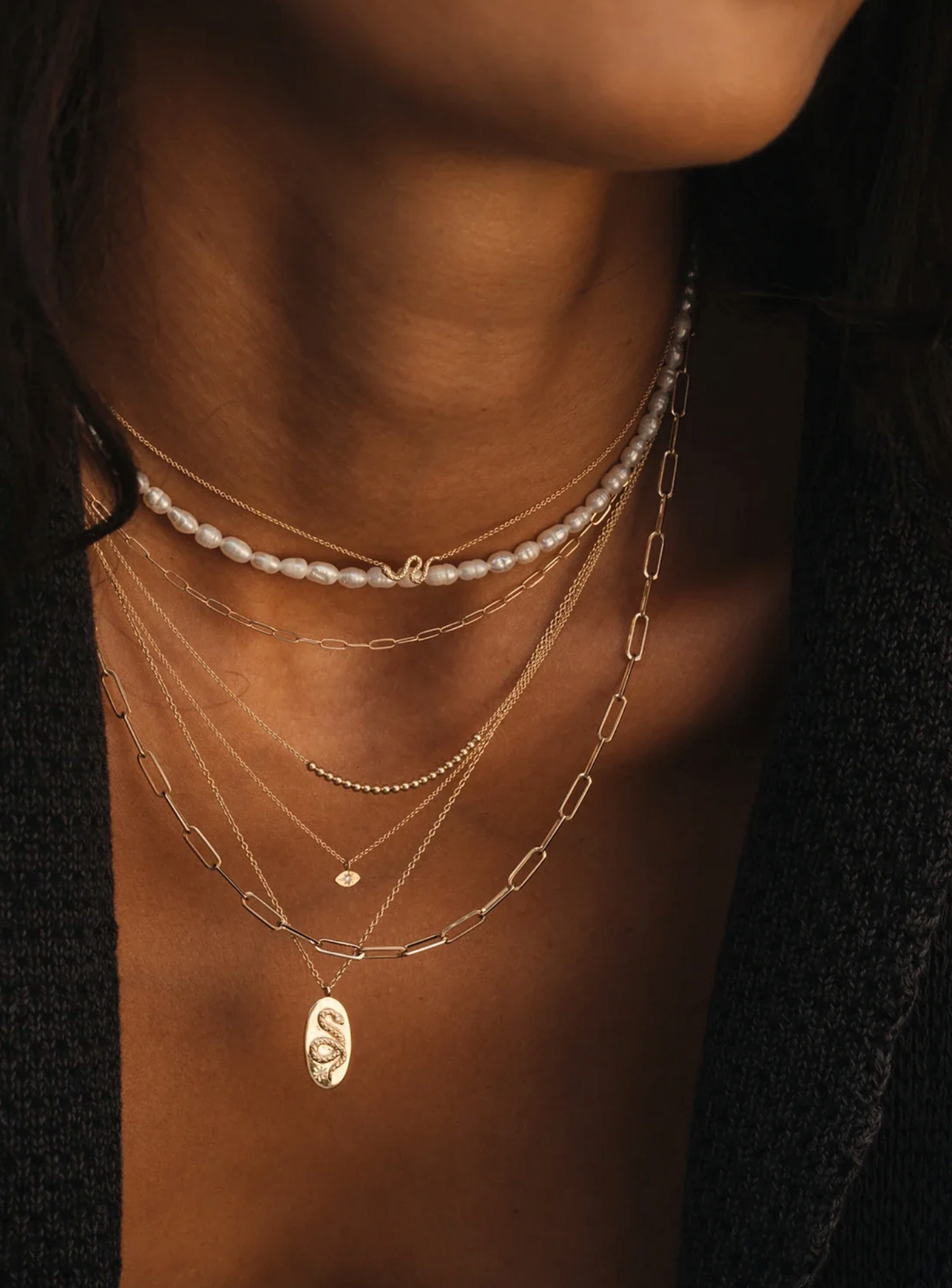 Serpent Revival Diamond Necklace