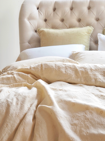 Ines Parchment Bedding - The Cross Decor & Design