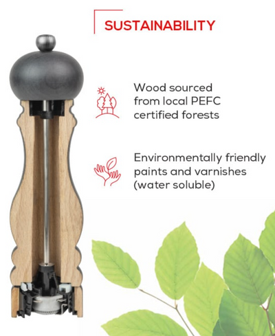 Paris Natural Salt & Pepper Mills - The Cross Decor & Design