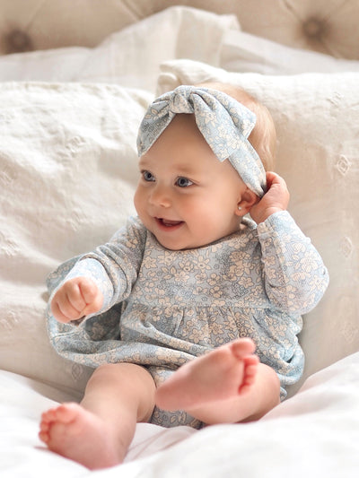 Blue Meadow Floral Dress & Bloomer