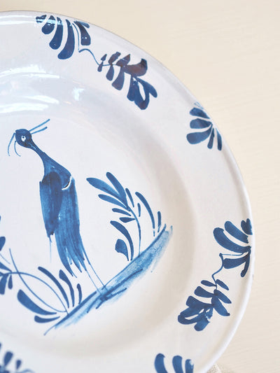 Astier De Villate | Lambeth Standing Heron Soup Plate - The Cross Decor & Design