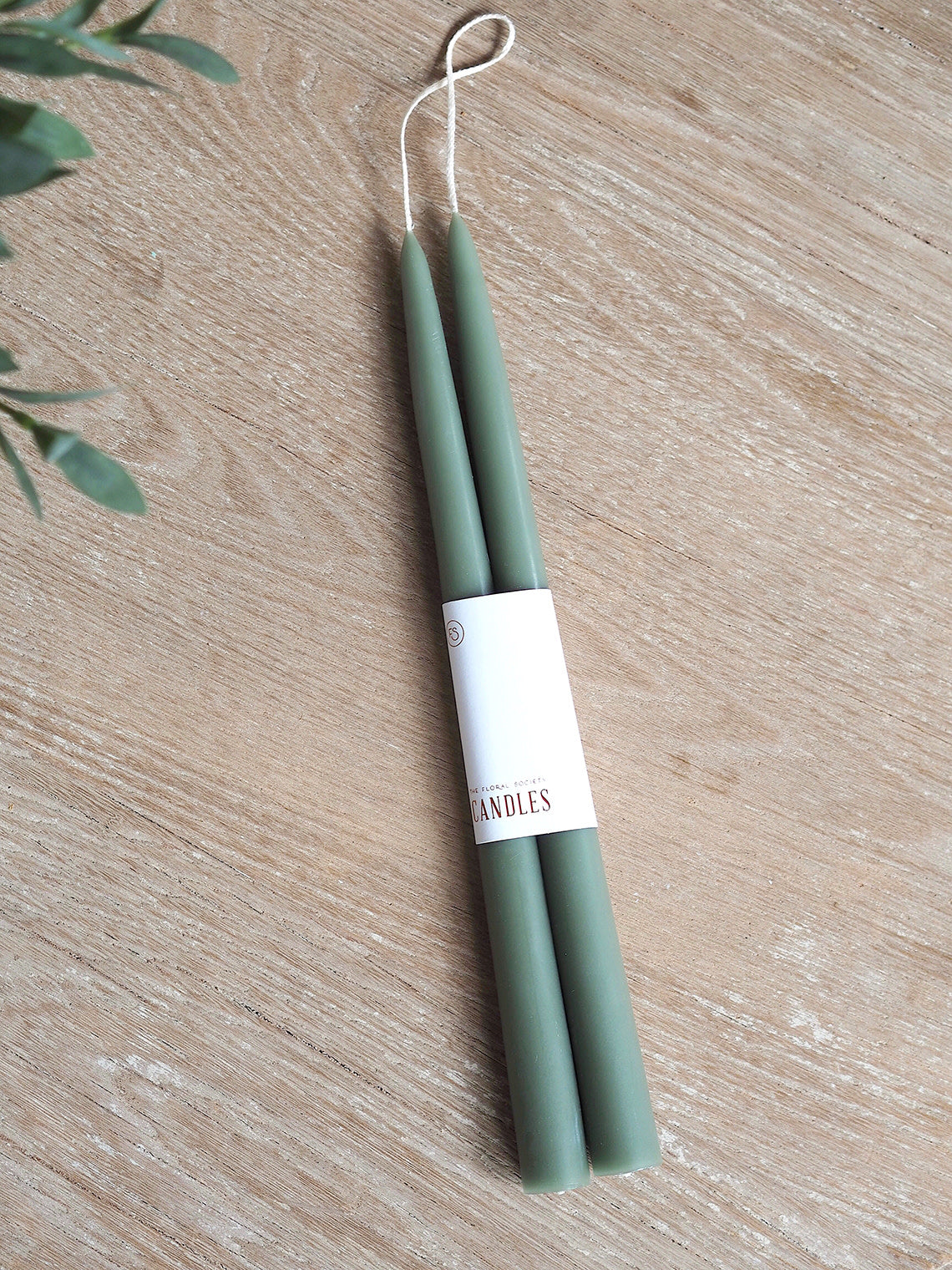 Classic Moss Taper Candle Set - The Cross Decor & Design