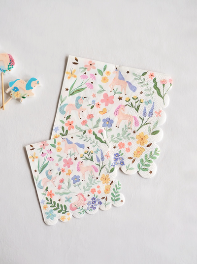 Meadow Unicorns Napkins - The Cross Decor & Design