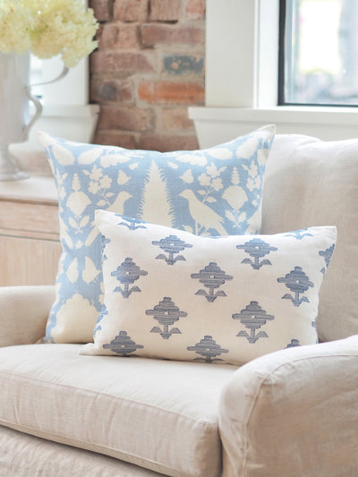 Ceri Blue Pillow | 22x22 - The Cross Decor & Design