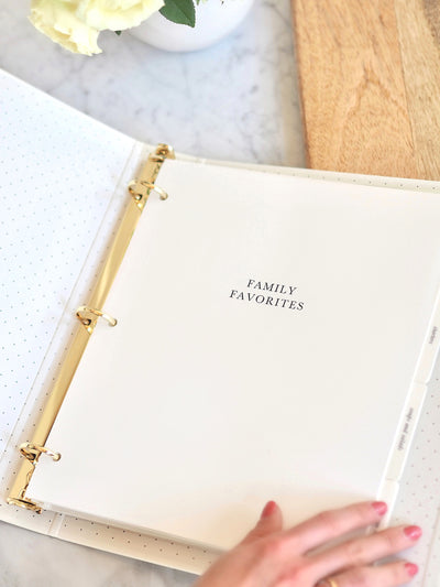 Polka Dot Recipe Binder - The Cross Decor & Design
